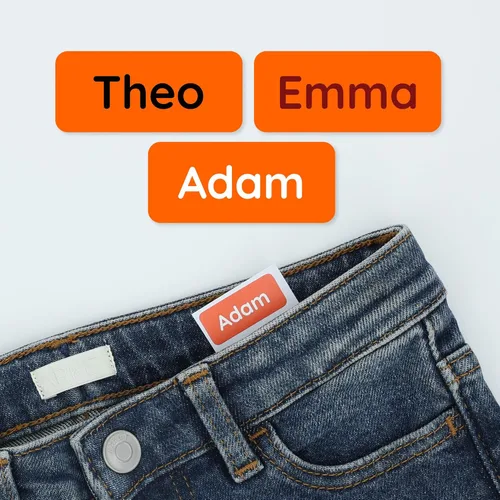 Miniatura 8 de TeddyLabels - Etiquetas de ropa para hogar de ancianos (120) – Etiquetas adhesivas con nombre para ropa y artículos personales. Etiquetas Azul