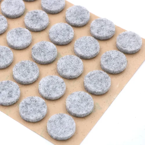 Miniatura 10 de Almohadillas de fieltro para muebles de 3/8 pulgadas de diámetro, redondas 3M, autoadhesivas, protegen gabinetes de cocina, cajones, escritorios