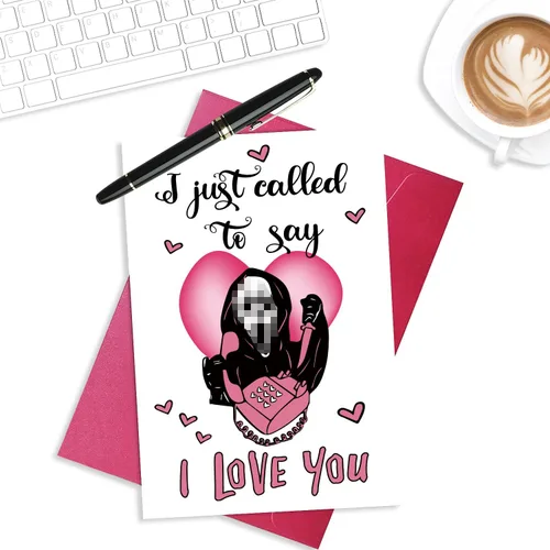 Miniatura 5 de Divertida tarjeta del día de San Valentín para novio, novia, marido, esposa, "I Called to Say I Love You", tarjeta de aniversario y cumpleaños