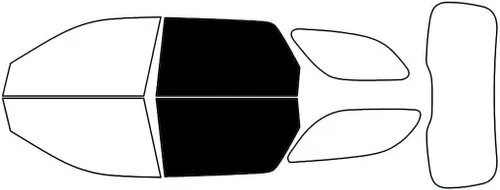Rvinyl Kit de polarizado para ventanas compatible con Dodge Durango 2011-2025 - Negro 5% - Película de una sola capa sin burbujas - Kit precortado