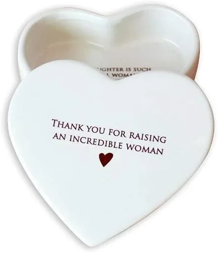 Miniatura 10 de Regalo para mamá de Susabella - Regalo de boda para madre de la novia o madre del novio, caja de cerámica para recuerdos en forma de corazón o caja