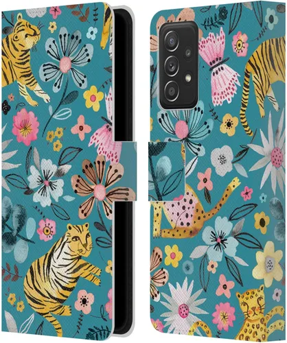 Miniatura 12 de Head Case Designs Officially Licensed Ninola Artsy Ink Flowers Botanical Patterns Leather Wallet Case Compatible with Samsung Galaxy A53 5G (2022)