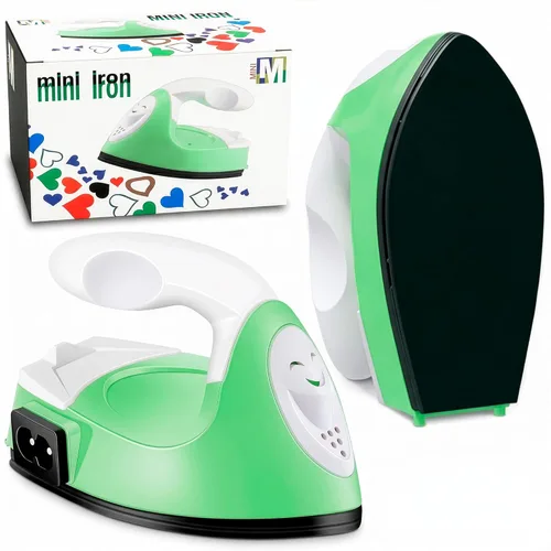 Miniatura 10 de Mini plancha para manualidades – Mini plancha de manualidades negra para parches, costura y acolchado con placa térmica de cerámica y cable largo