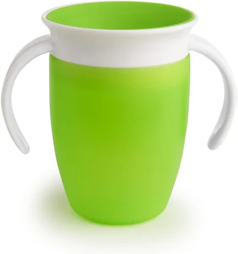 Miniatura 7 de Tazas Munchkin Miracle 360 para niños pequeños, vasos entrenadores, tazas para niños pequeños a prueba de derrames, con diseño sin boquilla Rosa 2