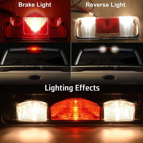 Miniatura 8 de Tercera luz de freno, tercera luz de freno compatible con Ford F150 2004 2005 2006 2007 2008 piezas 3ª tercera lámpara de freno luz trasera de carga
