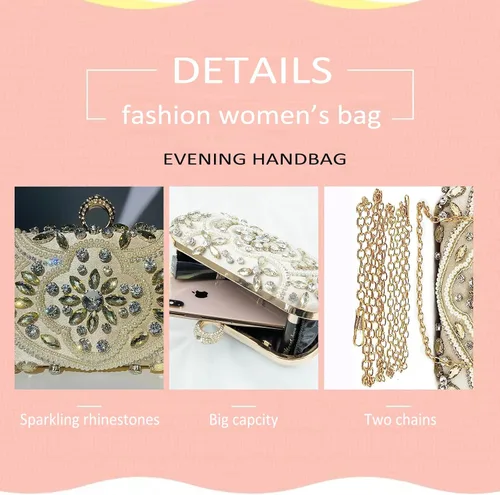 Miniatura 2 de Women's Handbag Evening Bag Clutch Purse for Wedding Party Prom Weekend Cocktail Homecoming GIfts for Women