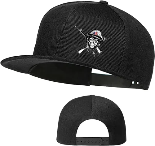 Miniatura 8 de Gorra de béisbol negra con visera plana para papá, gorra de camionero, regalo para adolescentes, sombrero de ala plana Pitbull