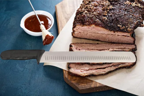 Miniatura 2 de Cortadora/talladora Granton Edge de 12" - Cuchillo Prime Rib - Cozzini Cutlery Imports