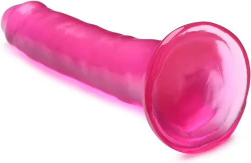 Miniatura 3 de Consolador de hielo de cereza de palo delgado de 8 pulgadas Rosado