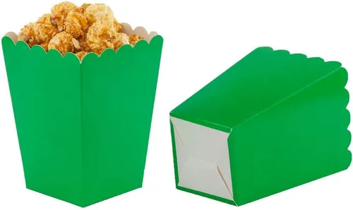 Miniatura 9 de We Moment Cajas de palomitas de maíz doradas para suministros de fiesta, paquete de 36 Marrón