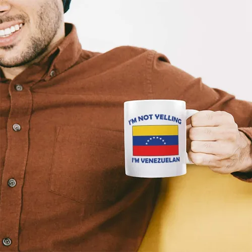 Miniatura 4 de Speedy Pros Taza de té de café con texto en inglés "I'M Not Yelling I Am Venezuelan Venezuelan Venezuelans - Taza de té para Navidad, regalo