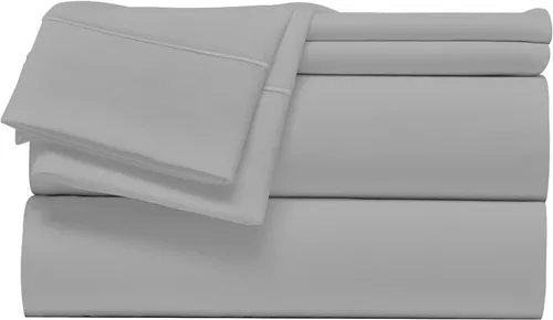 Miniatura 8 de Giza Sheets - Juego de sábanas de algodón Giza tamaño Queen para colchones de hasta 18 pulgadas de profundidad, juego de sábanas de 4 piezas