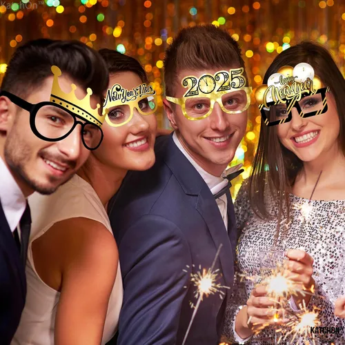 Miniatura 6 de KatchOn, Gafas de feliz año nuevo 2025 – Paquete de 12, gafas de fiesta de Año Nuevo 2025 Gafas de feliz Año Nuevo, decoraciones de Año Nuevo 2025