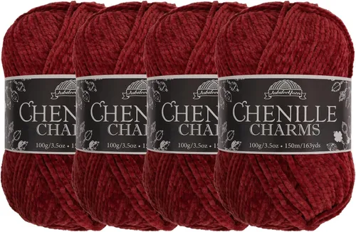 Miniatura 82 de JubileeYarn - Hilo de chenilla (3.53 oz/poliéster peinado, circonita), 1 pastel