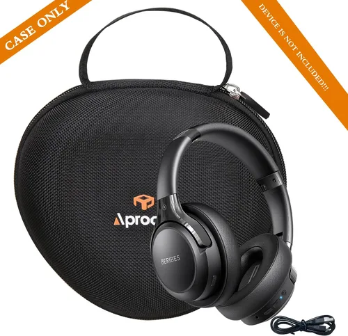 Miniatura 5 de Aproca Funda para auriculares compatible con iClever BTH12 / HS19 / BTH26 / BERIBES/eKids Jurassic World plegable para niños, bolsa de Black-pro