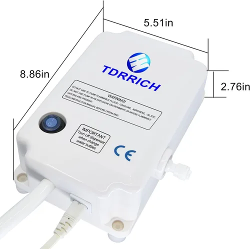 Miniatura 5 de TDRRICH Sistema de bomba dispensadora de agua embotellada de un solo tubo para refrigerador, bomba eléctrica dispensadora de agua potable para 5