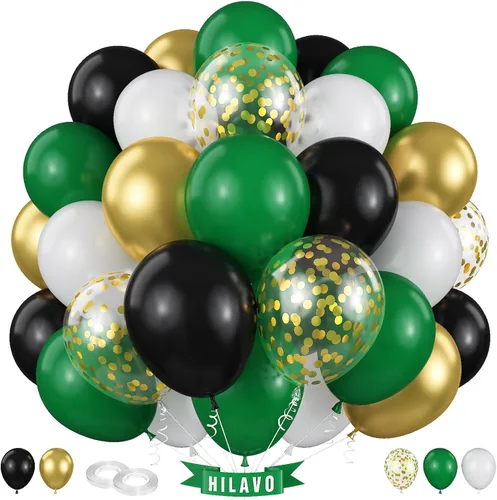 Miniatura 22 de Globos pastel de 12 pulgadas, 35 globos de arcoíris pastel multicolor, juego de globos de confeti de color macarrón y dorado para niñas, Pascua, Oro