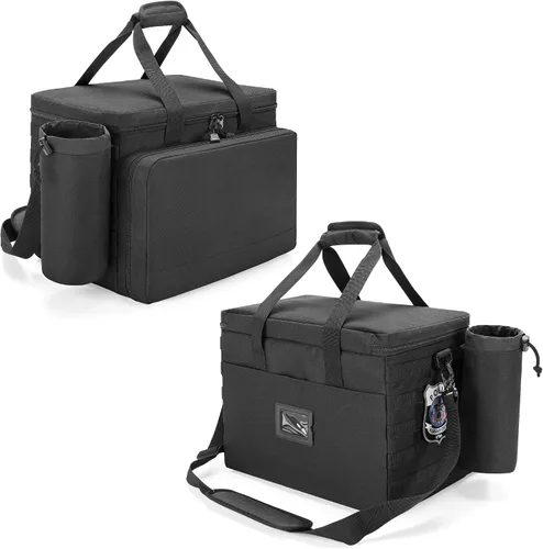 Miniatura 5 de Bolsa de patrulla Trunab para aplicación de la ley, bolsa de servicio policial, organizador de asiento delantero de automóvil compatible con laptop