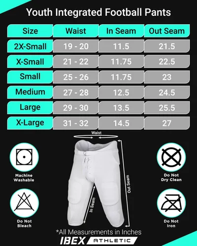 Miniatura 7 de Pantalones de fútbol juvenil integrados con 7 almohadillas - Faja de fútbol para niños, pantalones de fútbol juvenil