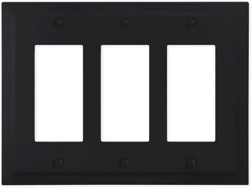 Miniatura 35 de Questech Cubiertas de tomacorrientes, placas de pared dúplex individuales, placas de interruptor de 1 banda, tamaño estándar, cubiertas de toma