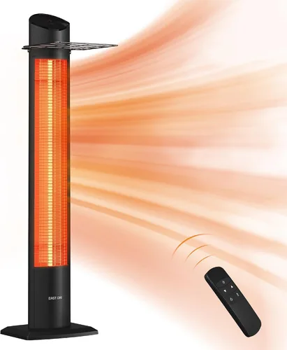 Miniatura 12 de EAST OAK Calentador eléctrico para patio, calentador infrarrojo montado en la pared de 1500 W para exteriores, garaje, patio trasero, restaurante
