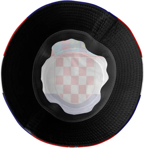 Miniatura 5 de Sombrero de pescador croata con bandera de Croacia, gorra de pescador croata para exteriores para mujeres y hombres Bandera de Croacia-g006