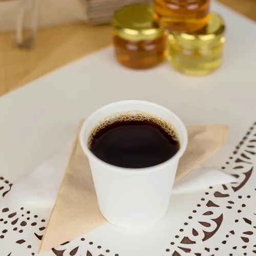 Miniatura 4 de Karat Taza de papel para café expreso de 4 oz, 1000 unidades, taza desechable para enjuague bucal, para bebidas calientes y frías, blanca (C-K504W)