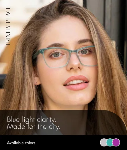 Miniatura 7 de Scojo New York Trinity Place - Lentes de lectura con luz azul, hechos a mano, resistentes a los arañazos, para mujeres y hombres
