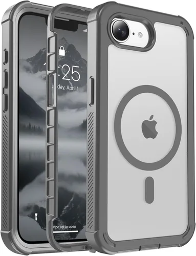 Miniatura 53 de jaroco - Funda magnética compatible con MagSafe para iPhone 11 de 6.1 pulgadas; protección de grado militar contra caídas, de doble capa