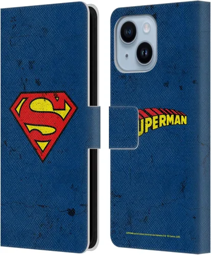 Miniatura 35 de Head Case Designs Funda de piel con licencia oficial de Superman DC Comics con logotipos negros y rojos compatible con Apple iPhone 11