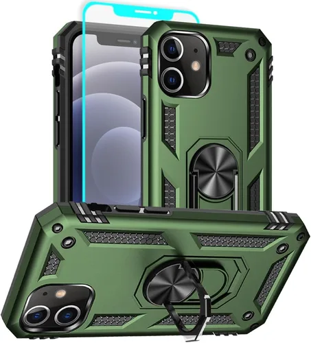 Miniatura 44 de Funda para iPhone 13, iPhone 13, [grado militar de 16 pies probada en caídas], anillo protector a prueba de golpes para iPhone 13, azul