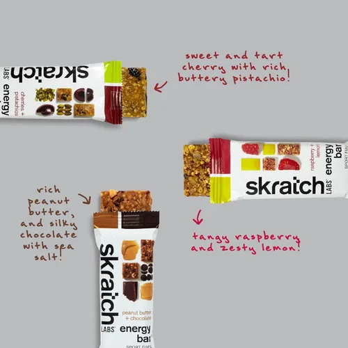 Miniatura 6 de SKRATCH LABS Anytime Energy Bar, paquete variado, (3 de cada sabor) Bajo en azúcar, sin gluten, vegano, kosher, sin lácteos