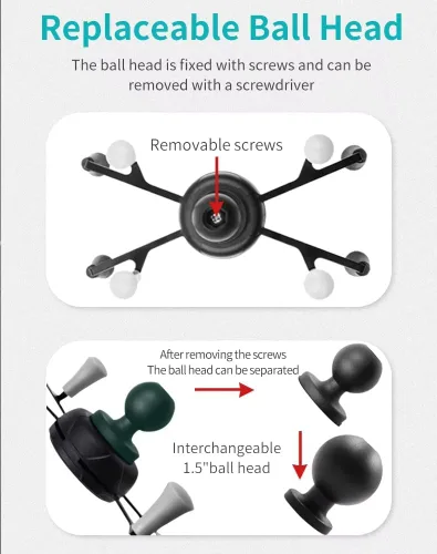 Miniatura 9 de Strg - Soporte para tablet con bola de tamaño B de 1 pulgada, soporte para tabletas de 6 pulgadas, compatible con soporte RAM de 1 pulgada