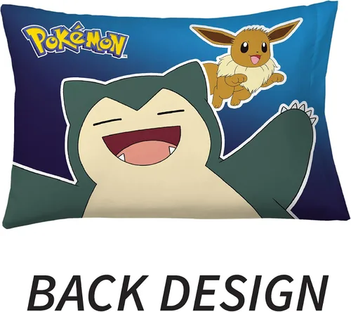 Miniatura 2 de Franco Ropa de cama para niños de microfibra súper suave, funda de almohada reversible, 20 x 30 pulgadas, Pokémon