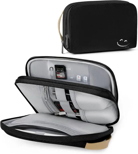 Travelkin - Organizador de cables de viaje, organizador electrónico, bolsa organizadora de cables para cables, cargadores de teléfono, tarjeta SD,
