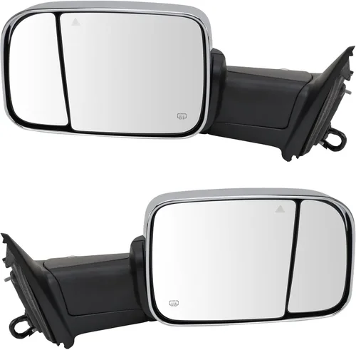 Miniatura 78 de Trail Ridge Juego de espejos de remolque de 2 piezas para el lado del conductor y del pasajero compatible con Ford F-150 FO1320479 FO1321479