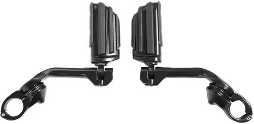 Miniatura 26 de TCMT Estribo corto de montaje en ángulo para carretera de 1 1/4 pulgadas para Harley Touring Road King Street Glide Road Glide Electra Glide Softail