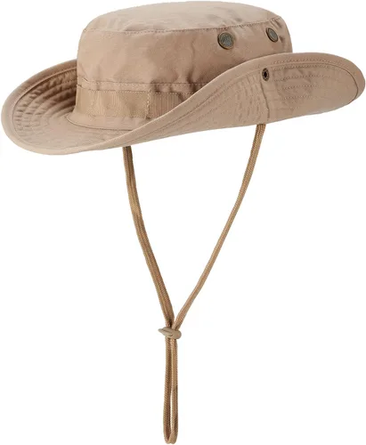Miniatura 5 de FRTKK Sombrero militar Boonie táctico ajustable Boonie sombreros para hombres mujeres caza pesca al aire libre safari sol ACU