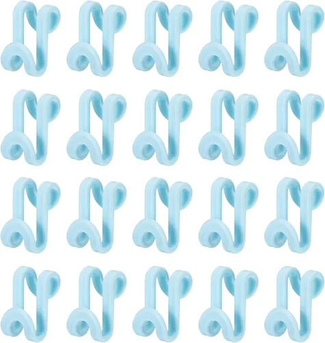 Miniatura 12 de uxcell Ganchos de conector para colgar ropa, 30 unidades, ganchos de plástico ABS, ganchos extensores, ganchos para colgar ahorran espacio para Negro