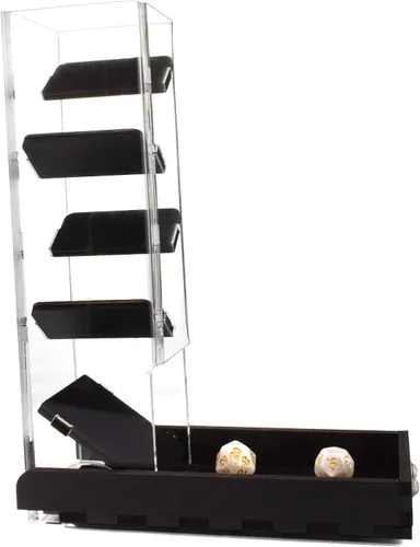 Miniatura 2 de C4Labs Torre alta de dados forrada de terciopelo, sonido más suave, opciones de color (torre con bandeja negra)