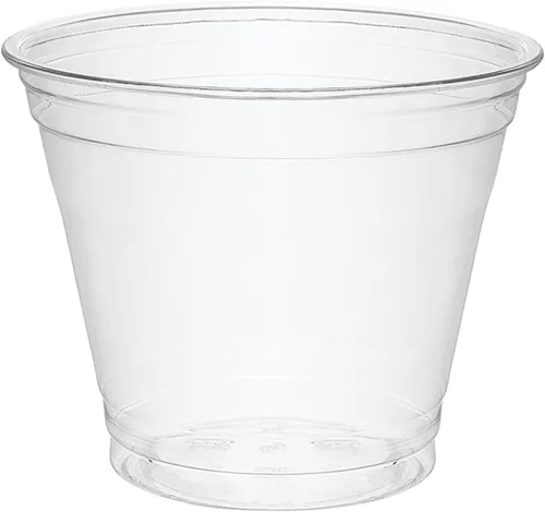 Miniatura 10 de Party Essentials Vasos desechables de 9 onzas para fiesta, vasos antiguos, vasos de cóctel, 20 unidades, plástico duro transparente