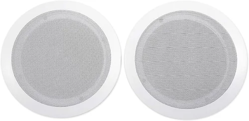 Miniatura 5 de Rockville Paquete blanco CC80T: (6) pares de altavoces de techo comerciales de 70 V de 2 vías de 8 pulgadas, RCS180-6 184 vatios RMS 6 zonas