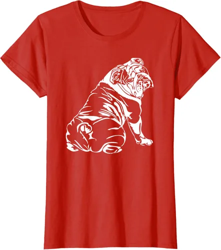 Miniatura 99 de Gracioso Bulldog Inglés playera perro Hund playera regalo, Azul (Heather blue)