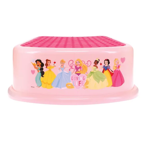 Disney Princess Loving Life Taburete Escalón - Taburete para niños, entrenamiento para ir al baño, antideslizante, baño, cocina, ligero