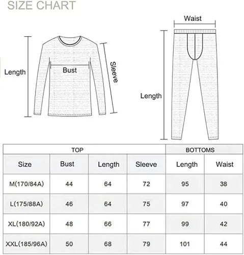 Miniatura 6 de Conjunto de ropa interior térmica para hombre forro polar de invierno capa base de pantalones largos secado rápido térmico para caza esquí