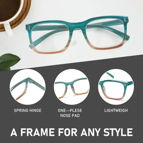 Miniatura 4 de Paquete de 3 lentes de lectura para mujer, estilo moderno, lectores de computadora +1.0