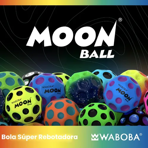 Miniatura 2 de Waboba Paquete de 2 Pelotas Moon con Degradado - Pelotas Súper Saltarinas para Pared para Niños y Adolescentes - Juguete Deportivo de Exterior como