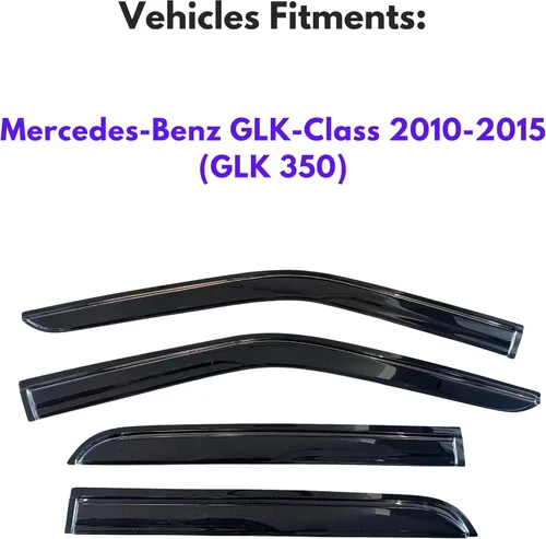 Miniatura 662 de KPY Visor de ventana compatible con Kia Soul 2009-2013, Protector contra lluvia de 4 unidades, deflectores de ventilación de ventana lateral