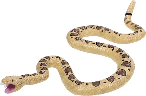 Miniatura 9 de Ipetboom Juguete de serpiente de cascabel de goma, serpiente espeluznante, 1 pieza de simulación de serpiente de Halloween, serpiente falsa, juguete