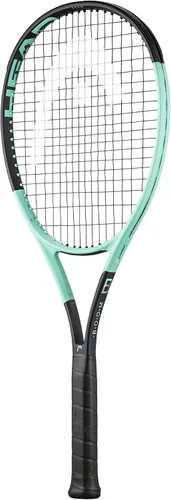 Miniatura 2 de Head Boom Team - Raqueta de tenis encordada con Velocity MLT 0.56 oz, color negro a 55 libras de tensión Strung Mid Tension with Velocity 16G